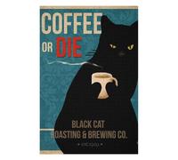 Jigsaws 1000 PCS for Adults Coffee Or Die Jigsaws for Adults Relaxing Games Perfect Decoration Fun Activities at Home 1000 PCS