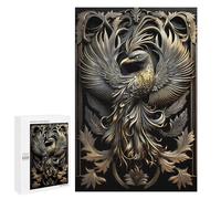 Jigsaws 1000 PCS for Adults Copper Golden Phoenix Puzzles for Adults Hands-on Game Presents for Women Fun Activities at Home 1000 PCS