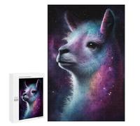 Jigsaws 1000 PCS for Adults Cosmic Llama Art Print-1 Adult Jigsaw Puzzle Brain Teaser Game A Work of Art Fun at Home Activities, 1000 PCS