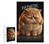 Jigsaws 1000 PCS for Adults Cranky Cat Jigsaw Puzzle Brain Teaser Game Presents for Women Fun Activities at Home 1000 PCS