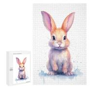Jigsaws 1000 PCS for Adults Cute Pastel Baby Rabbit Puzzle for Adults Family Game A Work of Art Unique Birthday And Xmas Gifts 1000 PCS