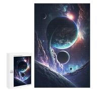 Jigsaws 1000 PCS for Adults Deep Space Planets Jigsaws for Adults Toy Wall Decor Birthday Present Unique Birthday And Xmas Gifts 1000 PCS