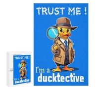 Jigsaws 1000 PCS for Adults Ducktective Duck Goose Jigsaws for Adults Toy Wall Decor Birthday Present Unique Birthday And Xmas Gifts 1000 PCS