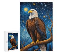 Jigsaws 1000 PCS for Adults Eagle Starry Night Jigsaw Puzzle Brain Teaser Game Presents for Women Fun Activities at Home 1000 PCS