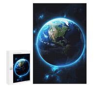 Jigsaws 1000 PCS for Adults Earth Glow Jigsaws for Adults Toy Wall Decor Birthday Present Unique Birthday And Xmas Gifts 1000 PCS