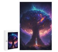 Jigsaws 1000 PCS for Adults Enchanted Forest Mystical Tree of Life Adult Jigsaw Puzzle Brain Teaser Game A Work of Art Fun at Home Activities, 1000 PCS