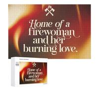 Jigsaws 1000 PCS for Adults Firewomans Burning Love Puzzles for Adults Hands-on Game Presents for Women Fun Activities at Home 1000 PCS