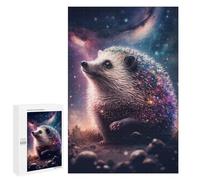 Jigsaws 1000 PCS for Adults Galactic Hedgehog Fantasy Adult Jigsaw Puzzle Brain Teaser Game A Work of Art Fun at Home Activities, 1000 PCS