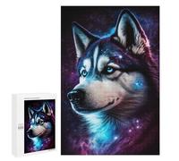 Jigsaws 1000 PCS for Adults Galactic Husky Portrait-5 Adult Jigsaw Puzzle Brain Teaser Game A Work of Art Fun at Home Activities, 1000 PCS