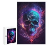 Jigsaws 1000 PCS for Adults Galactic Skull Artwork Adult Jigsaw Puzzle Brain Teaser Game A Work of Art Fun at Home Activities, 1000 PCS