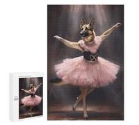 Jigsaws 1000 PCS for Adults German Shepherd Ballerina Puzzles for Adults Hands-on Game Presents for Women Fun Activities at Home 1000 PCS