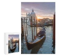 Jigsaws 1000 PCS for Adults Gondola at Sunset Venice Jigsaws for Adults Toy Wall Decor Birthday Present Unique Birthday And Xmas Gifts 1000 PCS
