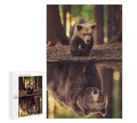 Jigsaws 1000 PCS for Adults Grizzly Bear Mindset Adult Jigsaw Puzzle Brain Teaser Game A Work of Art Fun at Home Activities, 1000 PCS