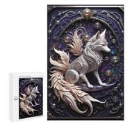 Jigsaws 1000 PCS for Adults Guardian Steampunk Fox Adult Jigsaw Puzzle Brain Teaser Game A Work of Art Fun at Home Activities, 1000 PCS