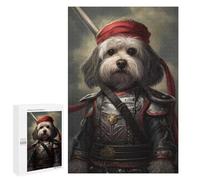 Jigsaws 1000 PCS for Adults Havanese Dog in Armor Puzzles for Adults Hands-on Game Presents for Women Fun Activities at Home 1000 PCS