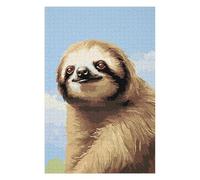 Jigsaws 1000 PCS for Adults Inspirational Sloth Pixel Jigsaws for Adults Relaxing Games Perfect Decoration Fun Activities at Home 1000 PCS