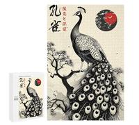 Jigsaws 1000 PCS for Adults Japanese Beautiful Peacock Jigsaws for Adults Toy Wall Decor Birthday Present Unique Birthday And Xmas Gifts 1000 PCS