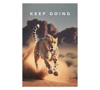 Jigsaws 1000 PCS for Adults Keep Going Cheetah Speed Jigsaws for Adults Relaxing Games Perfect Decoration Fun Activities at Home 1000 PCS