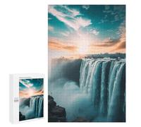 Jigsaws 1000 PCS for Adults Majesty at Victoria Falls Jigsaw Puzzle Brain Teaser Game Presents for Women Fun Activities at Home 1000 PCS