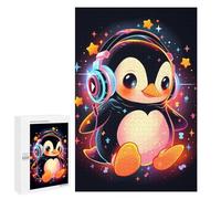 Jigsaws 1000 PCS for Adults Penguin Star Headphones Jigsaws for Adults Toy Wall Decor Birthday Present Unique Birthday And Xmas Gifts 1000 PCS