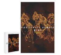 Jigsaws 1000 PCS for Adults Positivity Always Wins Adult Jigsaw Puzzle Brain Teaser Game A Work of Art Fun at Home Activities, 1000 PCS