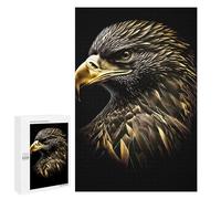 Jigsaws 1000 PCS for Adults The Gold Black Eagle Adult Jigsaw Puzzle Brain Teaser Game A Work of Art Fun at Home Activities, 1000 PCS