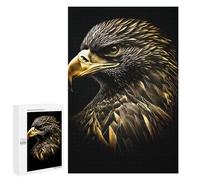 Jigsaws 1000 PCS for Adults The Gold Black Eagle Jigsaw Puzzle Brain Teaser Game Presents for Women Fun Activities at Home 1000 PCS