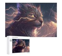 Jigsaws 1000 PCS for Adults Thundercat The Lightning-Fueled Feline Jigsaw Puzzle Brain Teaser Game Presents for Women Fun Activities at Home 1000 PCS