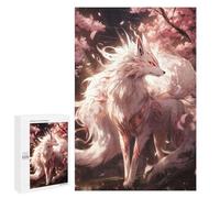 Jigsaws 1000 PCS for Adults White Sakura Kitsune Adult Jigsaw Puzzle Relax Games Perfect Decoration Christmas Birthday Gifts 1000 PCS