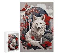 Jigsaws 1000 PCS for Teenagerss Cherry Blossom Wolf Jigsaw Puzzle Brain Teaser Game Stress Reliever Challenging To Complete 1000 PCS