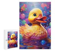 Jigsaws 1000 PCS for Teenagerss Colorful Duckling in Bubbles Jigsaws for Adults Brain Teaser Game Birthday Present Challenging To Complete 1000 PCS