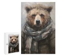 Jigsaws 1000 PCS for Teenagerss Cuddly Brown Bear Puzzles for Adults Hands-on Game Birthday Present Birthday Present, Gifts, 1000 PCS