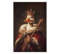 Jigsaws 1000 PCS for Teenagerss Duck King Portrait Jigsaw for Adults Brain Teaser Game Analysis And Logic Gifts for Friends And Family 1000 PCS