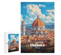 Jigsaws 1000 PCS for Teenagerss Florence, Italy Skyline Puzzles for Adults Hands-on Game Birthday Present Birthday Present, Gifts, 1000 PCS