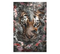 Jigsaws 1000 PCS for Teenagerss Flowered Tiger Jigsaw for Adults Brain Teaser Game Analysis And Logic Gifts for Friends And Family 1000 PCS