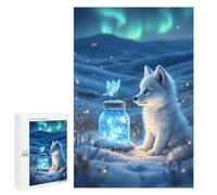 Jigsaws 1000 PCS for Teenagerss FOX And Firefly Jar Puzzles for Adults Hands-on Game Birthday Present Birthday Present, Gifts, 1000 PCS