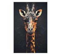 Jigsaws 1000 PCS for Teenagerss Geometric Style Giraffe Jigsaw for Adults Brain Teaser Game Analysis And Logic Gifts for Friends And Family 1000 PCS