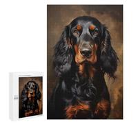 Jigsaws 1000 PCS for Teenagerss Gordon Setter Dog Jigsaw for Adults Anti-Stress Toys Pattern Assembly Birthday Present, Gifts, 1000 PCS