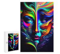 Jigsaws 1000 PCS for Teenagerss Lady Surreal 10 Jigsaw Puzzle Brain Teaser Game Stress Reliever Challenging To Complete 1000 PCS