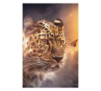 Jigsaws 1000 PCS for Teenagerss Leopard Butterfly Jigsaw for Adults Brain Teaser Game Analysis And Logic Gifts for Friends And Family 1000 PCS