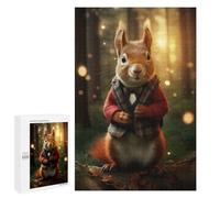 Jigsaws 1000 PCS for Teenagerss Magical Red Squirrel Puzzles for Adults Hands-on Game Birthday Present Birthday Present, Gifts, 1000 PCS