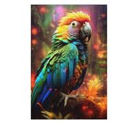Jigsaws 1000 PCS for Teenagerss Majestic Parrot on Ground Jigsaw for Adults Brain Teaser Game Analysis And Logic Gifts for Friends And Family 1000 PCS