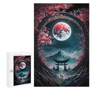 Jigsaws 1000 PCS for Teenagerss Moonlit Sakura Serenity Puzzles for Adults Hands-on Game Birthday Present Birthday Present, Gifts, 1000 PCS