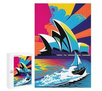 Jigsaws 1000 PCS for Teenagerss Opera Sydney Colors PopArt Puzzles for Adults Hands-on Game Birthday Present Birthday Present, Gifts, 1000 PCS