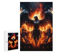 Jigsaws 1000 PCS for Teenagerss Phoenix Rising Fire And Ashes Jigsaws for Adults Brain Teaser Game Birthday Present Challenging To Complete 1000 PCS