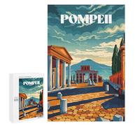 Jigsaws 1000 PCS for Teenagerss Pompeii Ruins Jigsaw Puzzle Brain Teaser Game Stress Reliever Challenging To Complete 1000 PCS