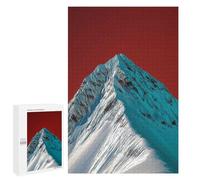 Jigsaws 1000 PCS for Teenagerss Snowy Mountain Peak with Red Sky Puzzles for Adults Hands-on Game Birthday Present Birthday Present, Gifts, 1000 PCS