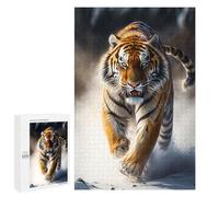 Jigsaws 1000 PCS for Teenagerss Snowy Tiger Stroll -1 Jigsaws for Adults Brain Teaser Game Birthday Present Challenging To Complete 1000 PCS