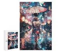 Jigsaws 1000 PCS for Teenagerss Through The Rain, She Blooms Puzzles for Adults Hands-on Game Birthday Present Birthday Present, Gifts, 1000 PCS