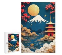 Jigsaws 1000 PCS for Teenagerss Vintage Japanese Landscape Jigsaws for Adults Brain Teaser Game Birthday Present Challenging To Complete 1000 PCS